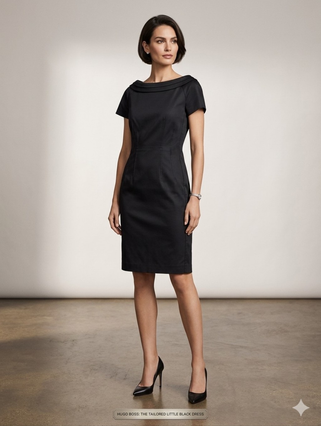 Authentic Hugo Boss Elegant Black Dress